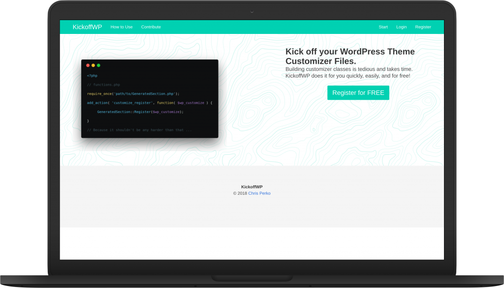 KickoffWP Home Page