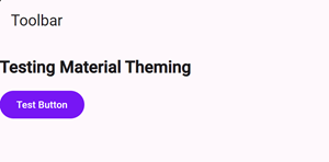 Material Toolbar Light